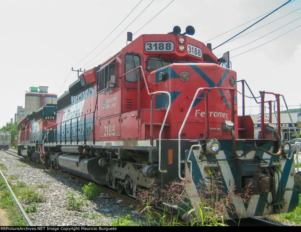 FXE SD40-2 Locomotives leading a train